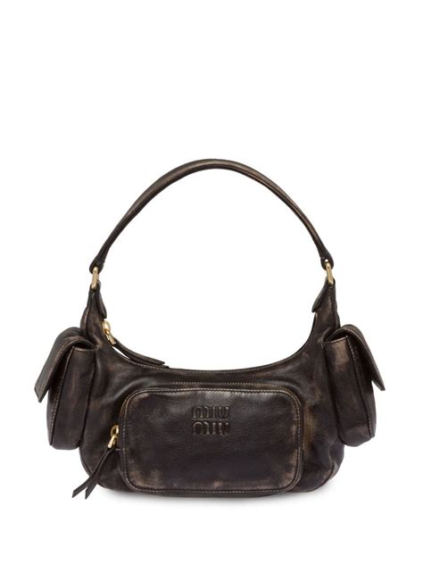 miu miu soft leather shoulder bag|Miu Miu.